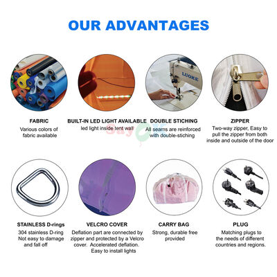 Sayok Grote advertentie tent buitenshuis trouwclub feest tenten voor 200 personen evenementen met LED