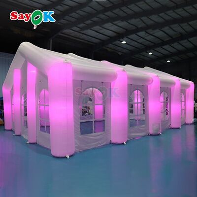 Sayok Op Maat Gemaakte Moderne Grote Evenementen Bruiloft Partytenten Grote Opblaasbare LED Tent voor 100 Personen