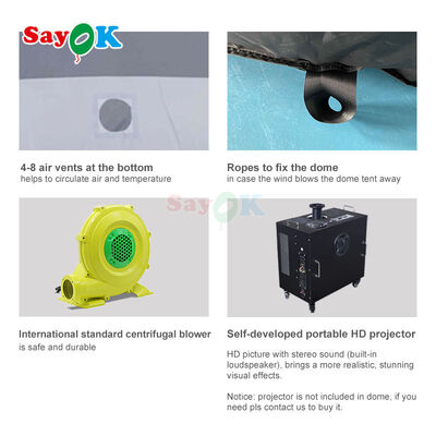 Sayok Digitale opblaasbare Planetarium Projector Mobiele Planetarium School Astronomie Projectie Tent Dome