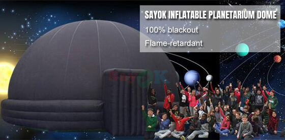 SAYOK Draagbare Opblaasbare 5m/8m Planetarium Projectiekoepeltent Oxford Materiaal met Luchtblazer PVC Vloermat voor Schoolevenementen