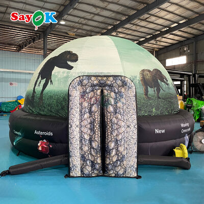 Draagbare Opblaasbare Planetarium Koepel 5m Diameter met 100% Blackout en Vlamvertragende Stof voor Schoolonderwijs