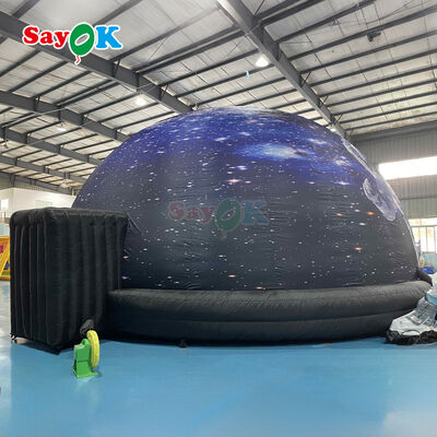 SAYOK 10m Diameter Opblaasbare Planetarium Koepel met 100% Verduistering en Brandvertragende Kenmerken voor Scholen