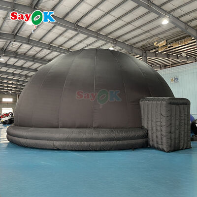 Professionele 10m diameter opblaasbare planetariumkoepel met 100% blackout en brandwerend stof voor schoolonderwijs