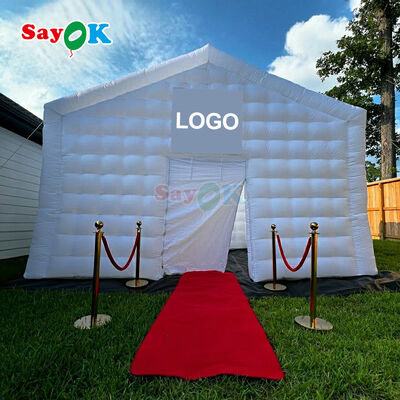 Custom waterdichte UV-bestendige winddichte opblaasbare disco tent voor buitenevenementen en feesten