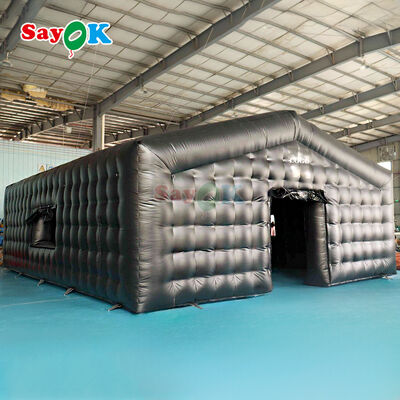 Waterdichte PVC opblaasbare tent met LED-licht voor buitenevenementen en aanpasbare grootte Draagbare nachtclubtent