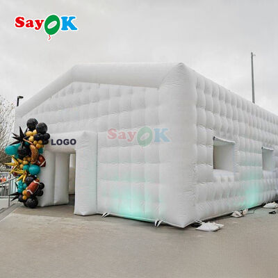 Waterdichte PVC opblaasbare tent met LED-licht voor buitenevenementen en aanpasbare grootte Draagbare nachtclubtent