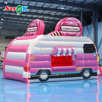 Draagbare, waterdichte, aanpasbare, opblaasbare luchttent voor reclame voor buitenevenementen en Candy Floss Booth