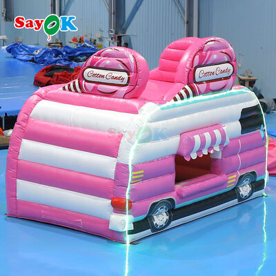 Draagbare, waterdichte, aanpasbare, opblaasbare luchttent voor reclame voor buitenevenementen en Candy Floss Booth