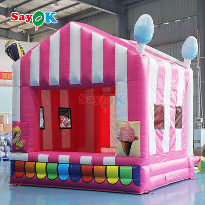 Op maat gemaakte draagbare opblaasbare popcornkraam lucht tent met duurzaam 0,4 mm PVC zeildoek en UV-bestendigheid voor buitenevenementen