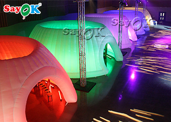 Ga buiten Lucht tent opblaasbare tent evenement 6m opblaasbare iglo en koepel tent met LED-licht