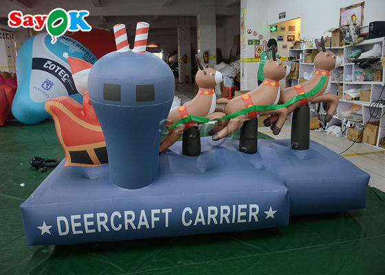 Drie opblaasbare vakantieversieringen van rendieren