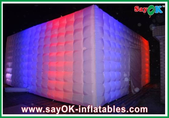 L10 X W10m opblaasbare familie tent met led licht voor nachtclub reclame promotie evenement