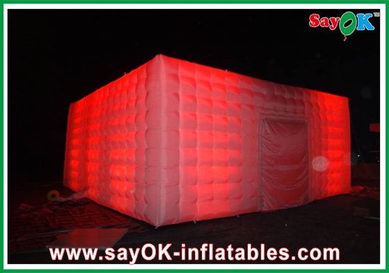 L10 X W10m opblaasbare familie tent met led licht voor nachtclub reclame promotie evenement