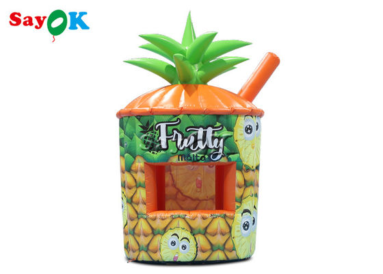 Opblaasbare gazon tent PVC ananas kiosk draagbare opblaasbare stand met business blower