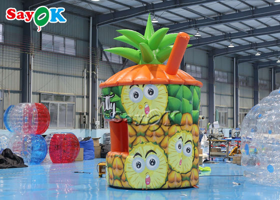 Opblaasbare gazon tent PVC ananas kiosk draagbare opblaasbare stand met business blower