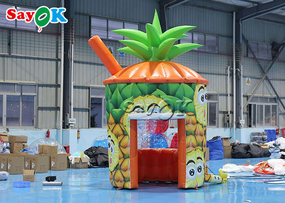 Opblaasbare gazon tent PVC ananas kiosk draagbare opblaasbare stand met business blower