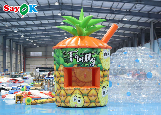 Opblaasbare gazon tent PVC ananas kiosk draagbare opblaasbare stand met business blower