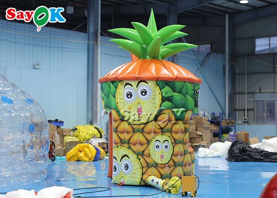 Opblaasbare gazon tent PVC ananas kiosk draagbare opblaasbare stand met business blower