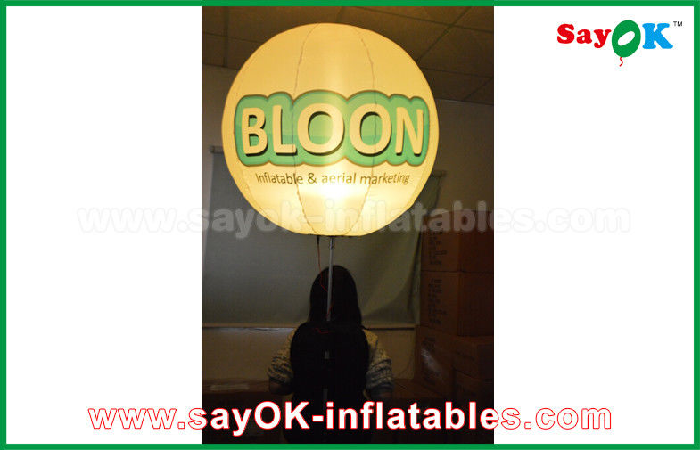 Van de de Doek de Opblaasbare Verlichting van Oxford van de de Decoratiedriepoot Bevindende Ballon met Druk
