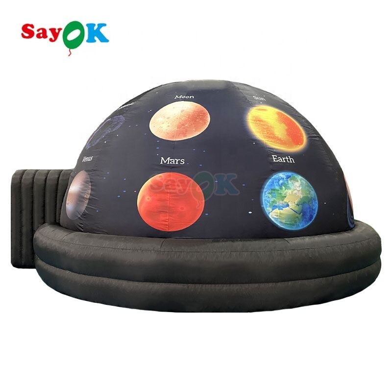 Sayok Free 3D Design 5m Blow up Planetarium tent Draagbare opblaasbare projectie koepel voor scholen Kinderen
