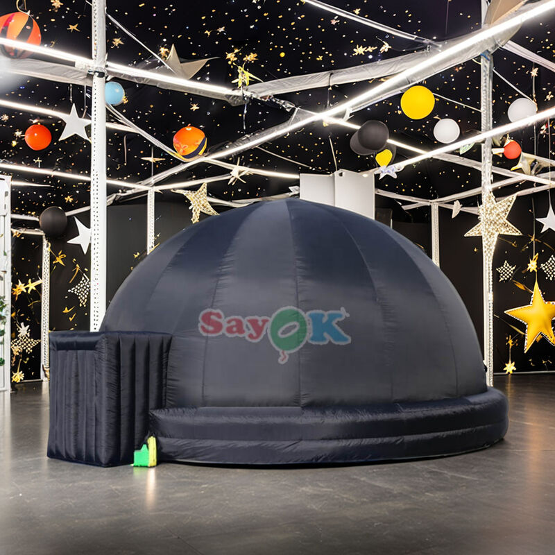 10m grote zwarte opblaasbare Fulldome Planetarium projectietent