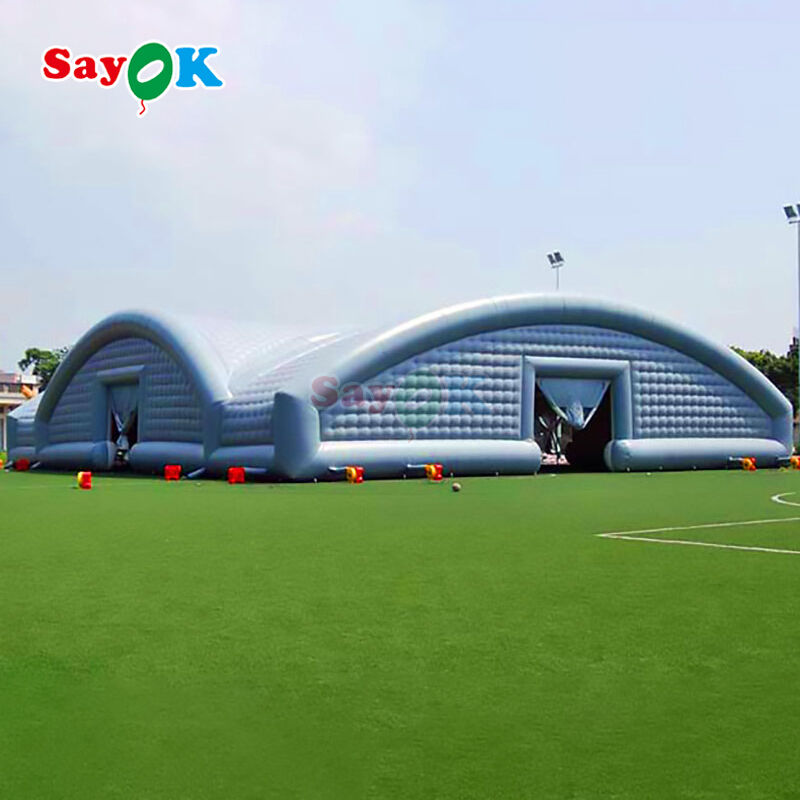 Sayok Gratis 3D-ontwerp PVC-zeildoek Grote Opblaasbare Gebouwen Reusachtige Sportstadion Opblaasbare Tent