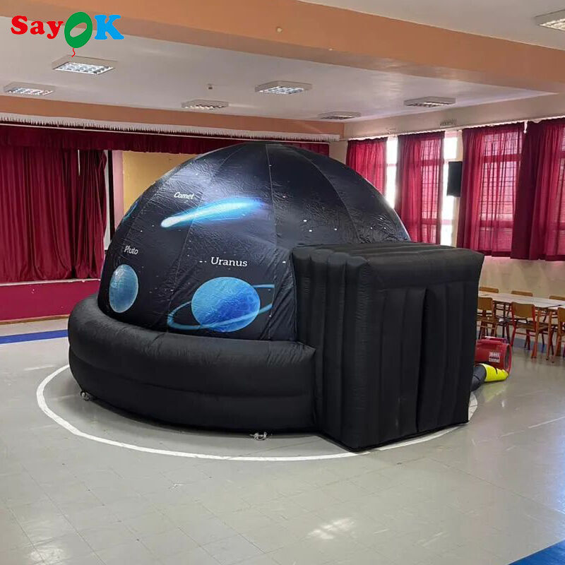 SAYOK Draagbare Opblaasbare Planetarium Koepeltent voor Cinema Film en Kinderen School Educatie met Luchtblazer en Vloermat