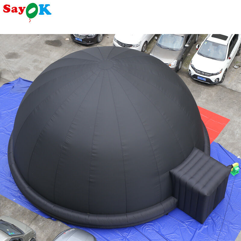 SAYOK Draagbare Opblaasbare 5m/8m Planetarium Projectiekoepeltent Oxford Materiaal met Luchtblazer PVC Vloermat voor Schoolevenementen