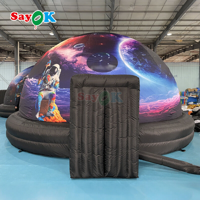 SAYOK 6m Diameter Draagbare Opblaasbare Planetarium Koepel met 100% Verduistering en Vlamvertragende Stof voor School Astronomie Onderwijs