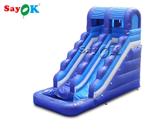 Vochtig droog opblaasbaar springbouncer Home Commercial Amusement 6x3x5mH opblaasbare waterslide