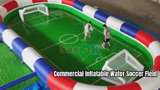 Opblaasbaar watervoetbalveld Commerciële sportarena